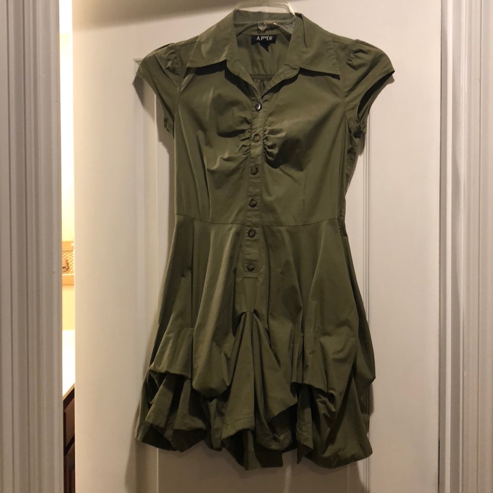 Women’s small army green dress